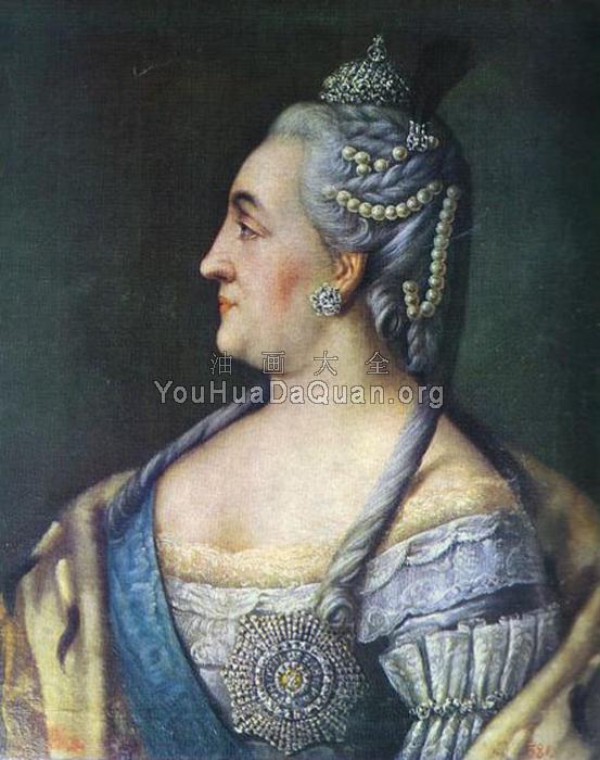 Portrait of Catherine II the Great - 阿雷克西·安特罗波夫